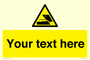 Custom Warning submerged objects in watercraft areas